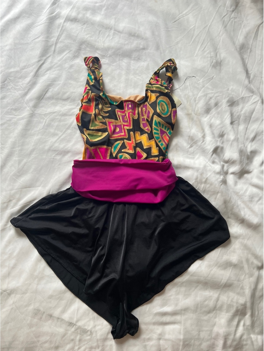 Vintage L.L. Bean Printed One Piece Swimsuit
